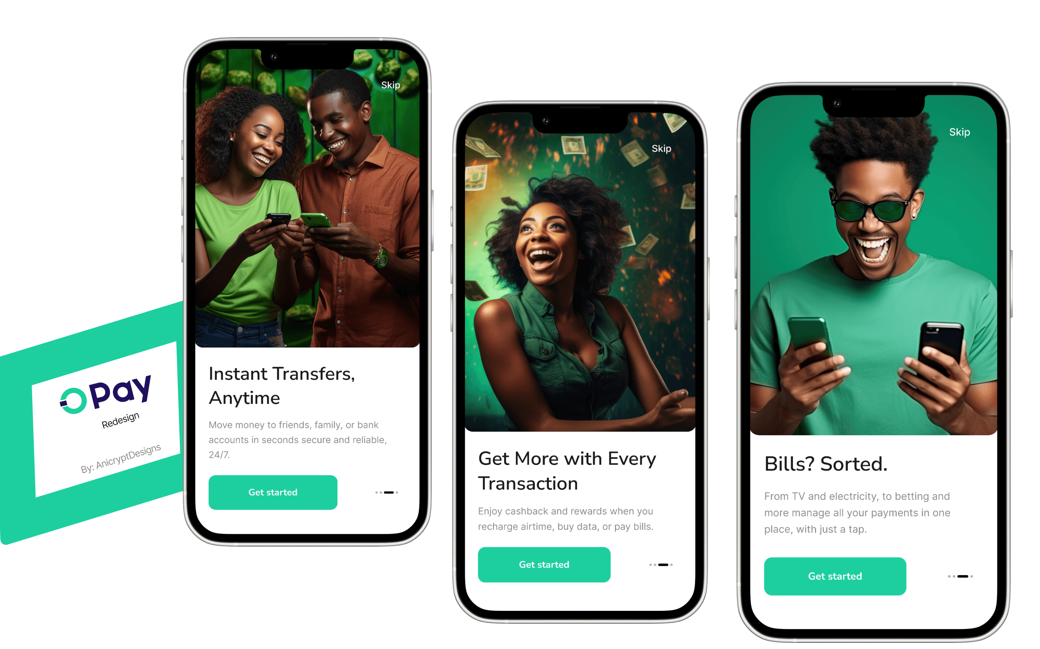 Opay mobile app redesign