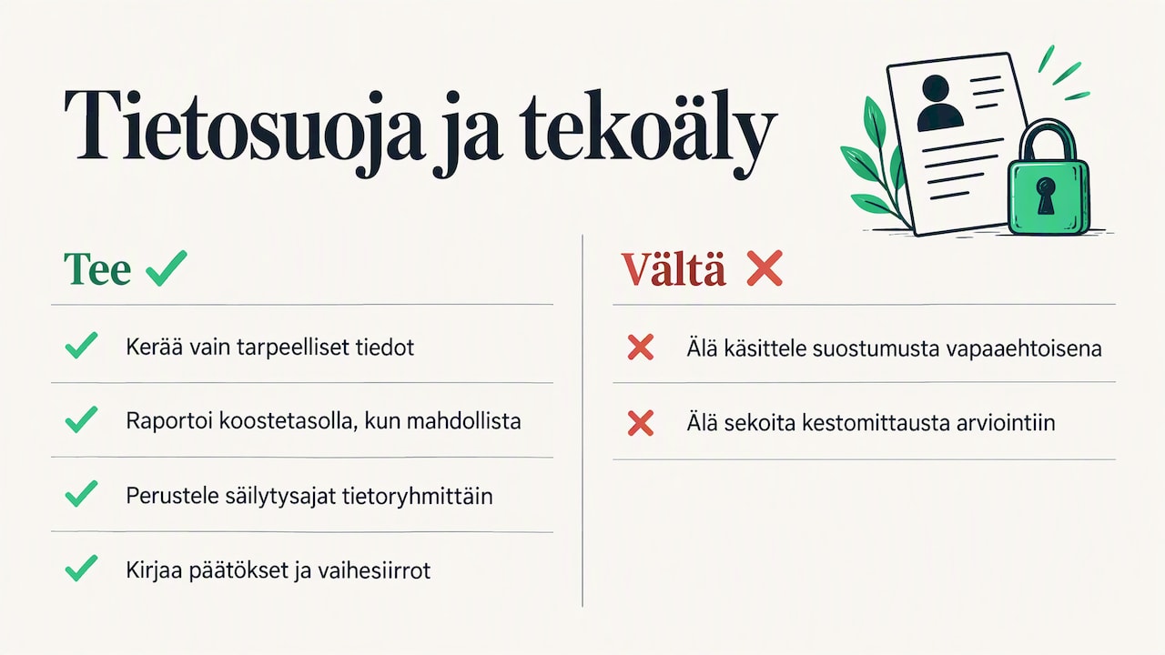 7. Tietosuoja ja tekoäly seurannassa — overview diagram