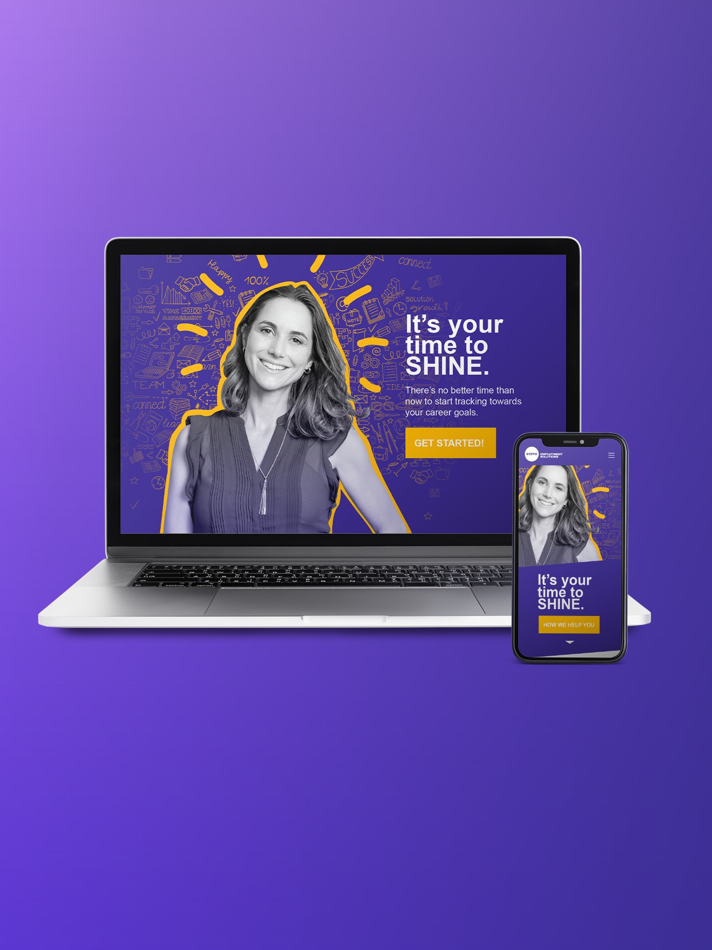 Creative design case study for employment campaign