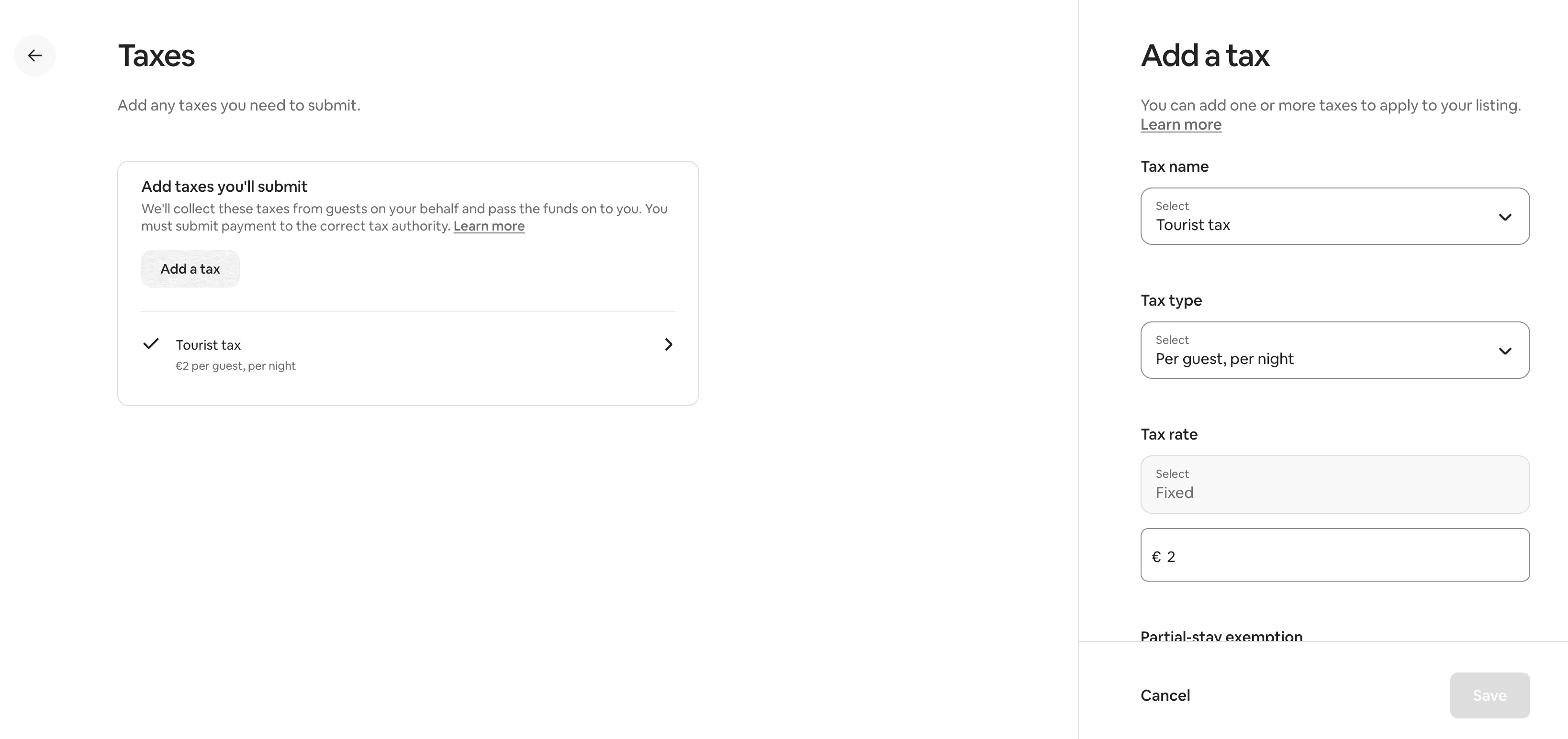 New airbnb tax