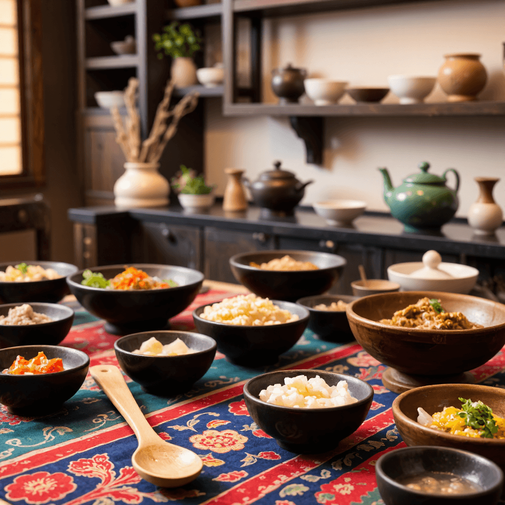 product photography of a set of wooden spoons and chopsticks