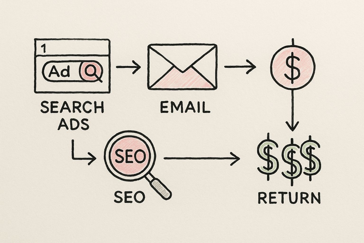 Infographic about how to calculate marketing roi