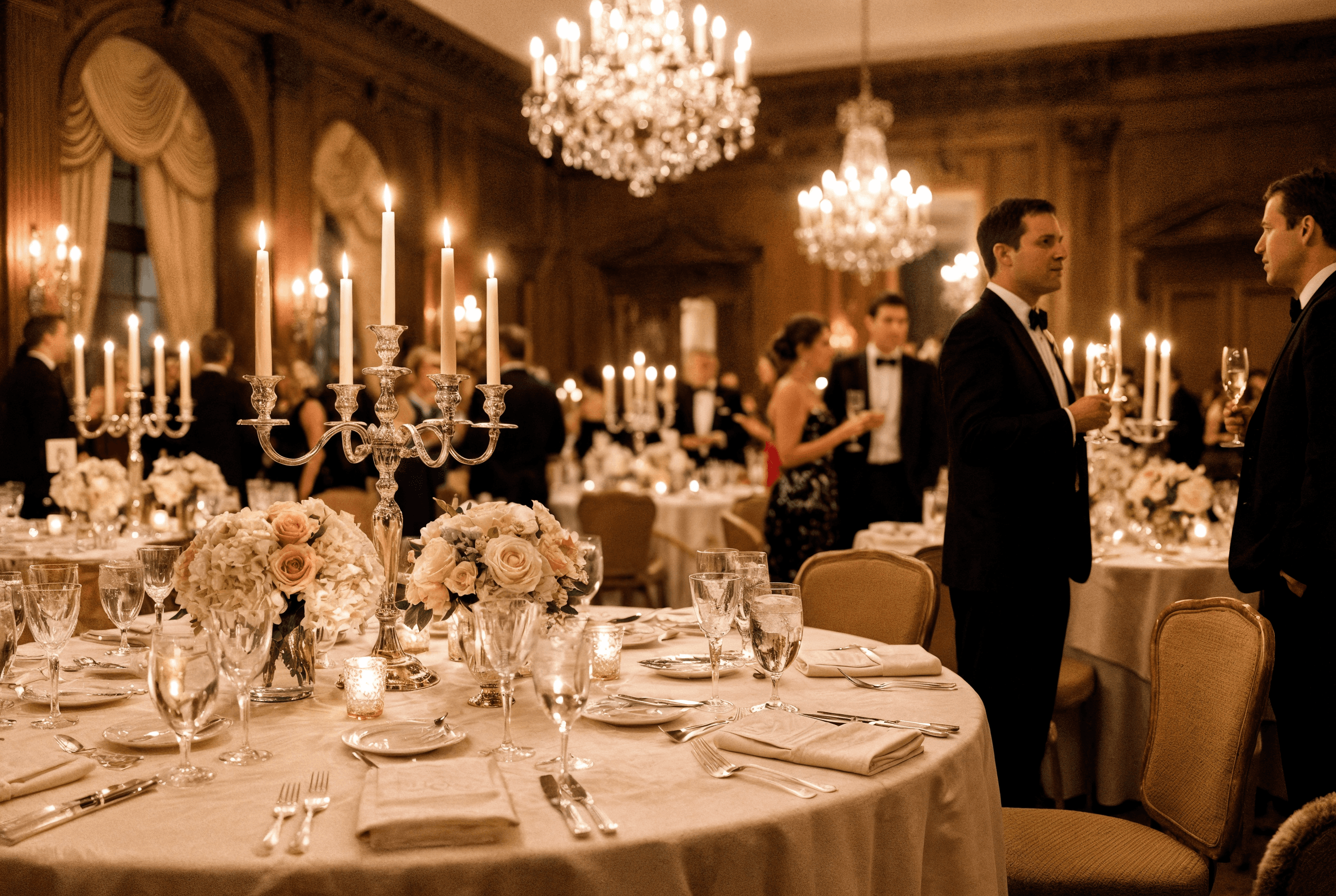 Two colleagues collaborating over paperwork at an office desk, with plants in the background.