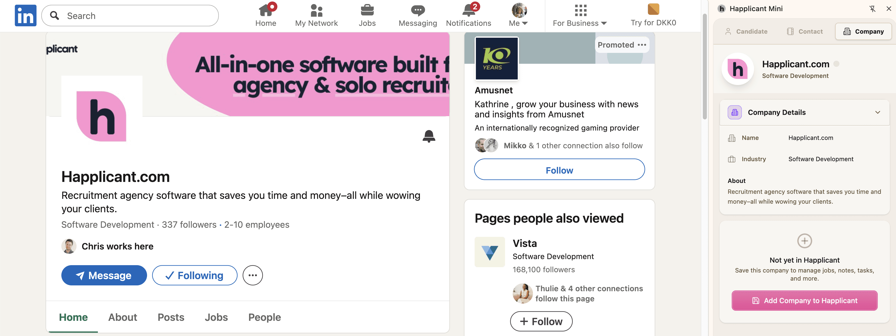 LinkedIn Chrome Extension