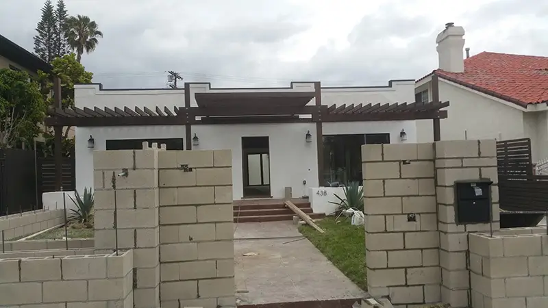 family room addition Construction