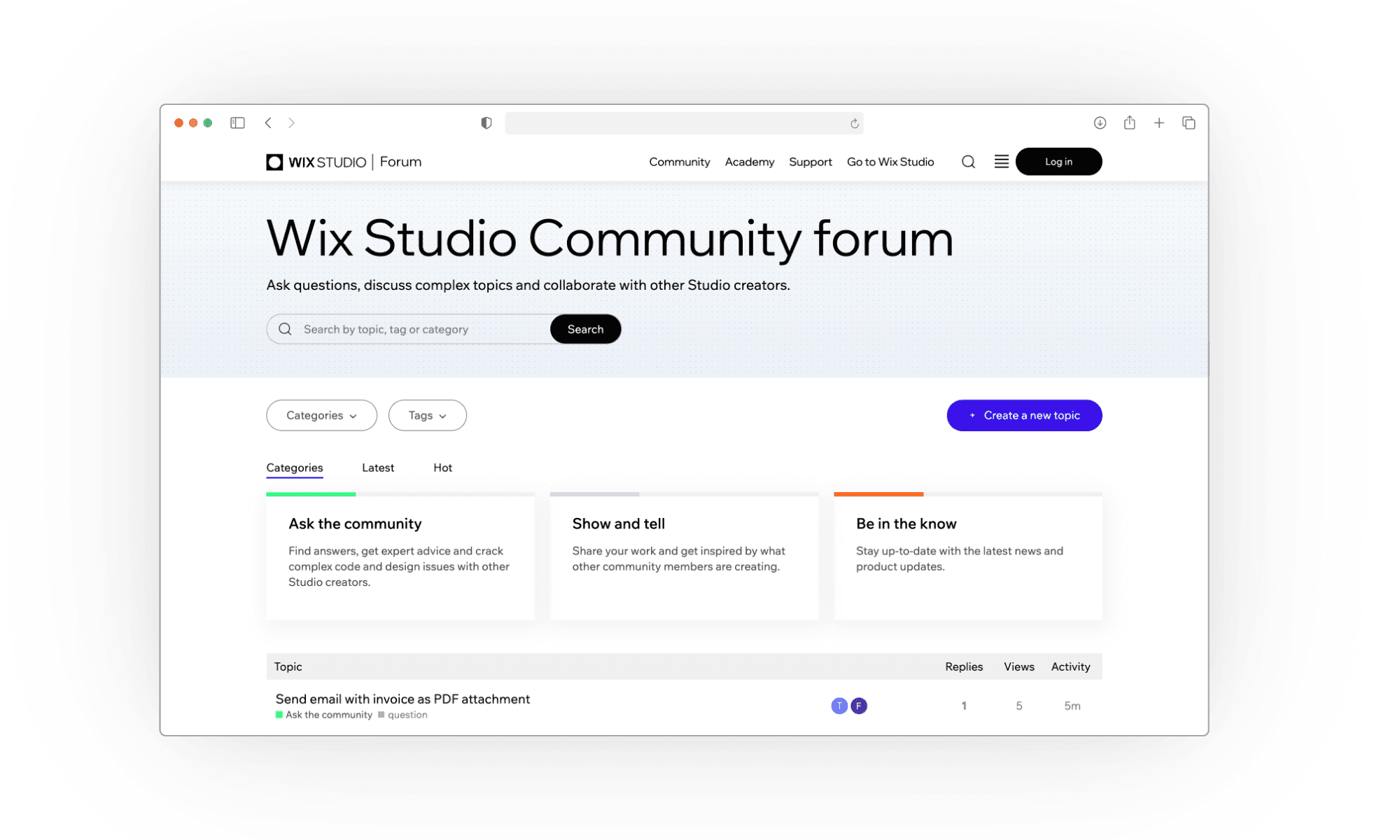 Wix Studio community 