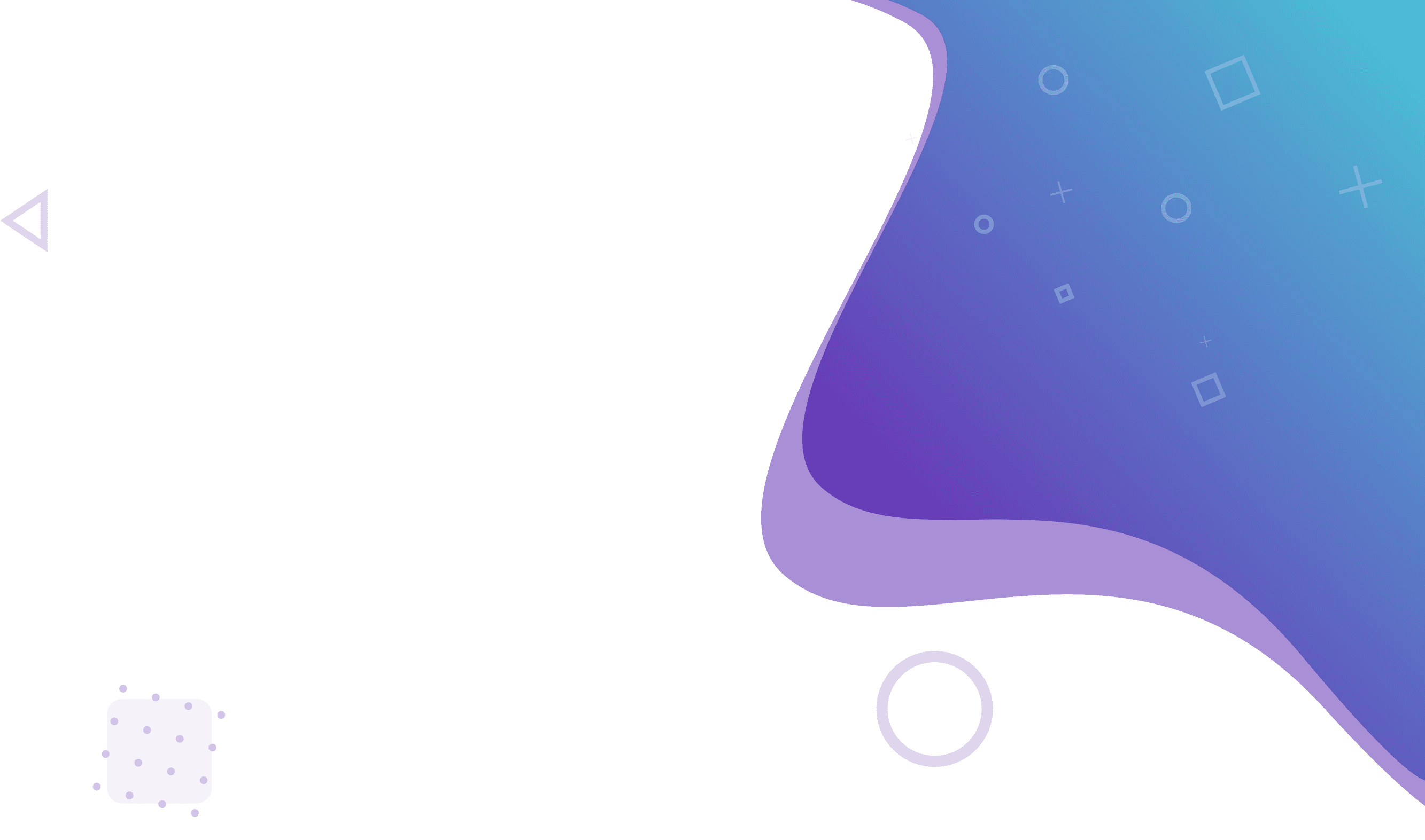 Graphic element with blue to violet gradient shape