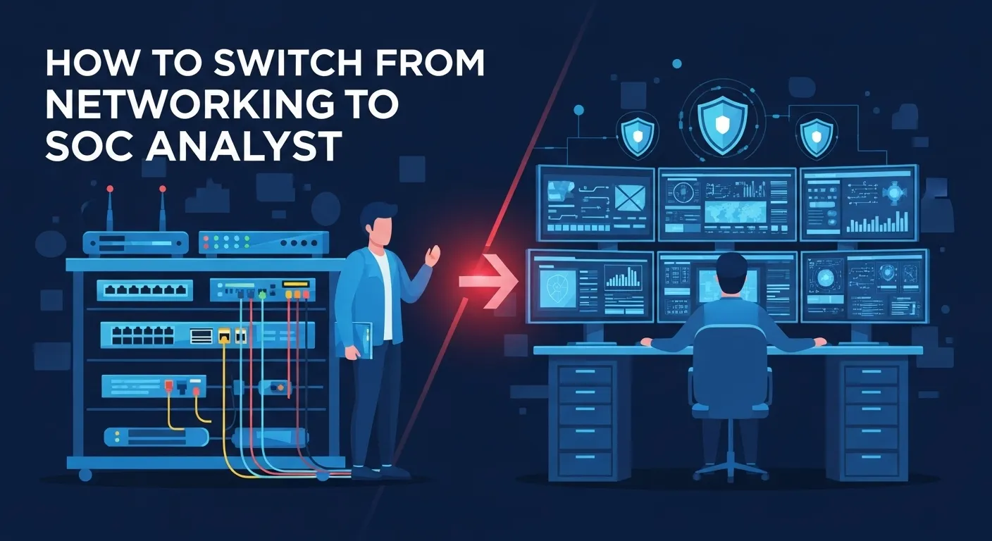 How to Switch from Networking to Cybersecurity: Your Complete SOC Analyst Career Guide