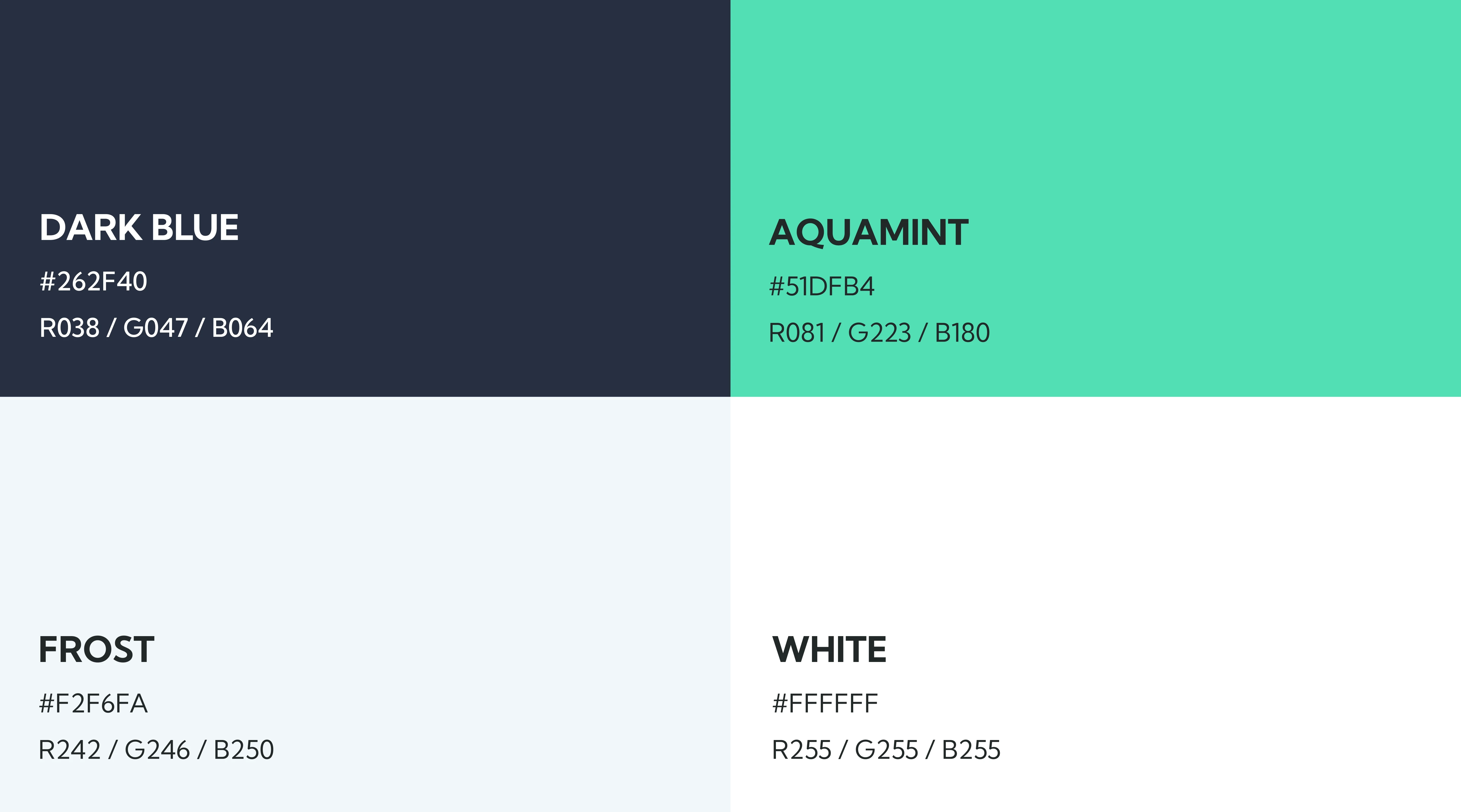 Sparrow brand identity showing navy color palette