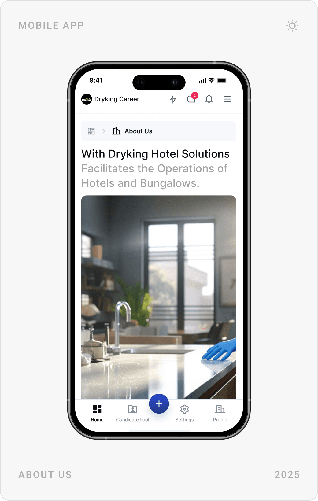 Modern About Us Mobile Design