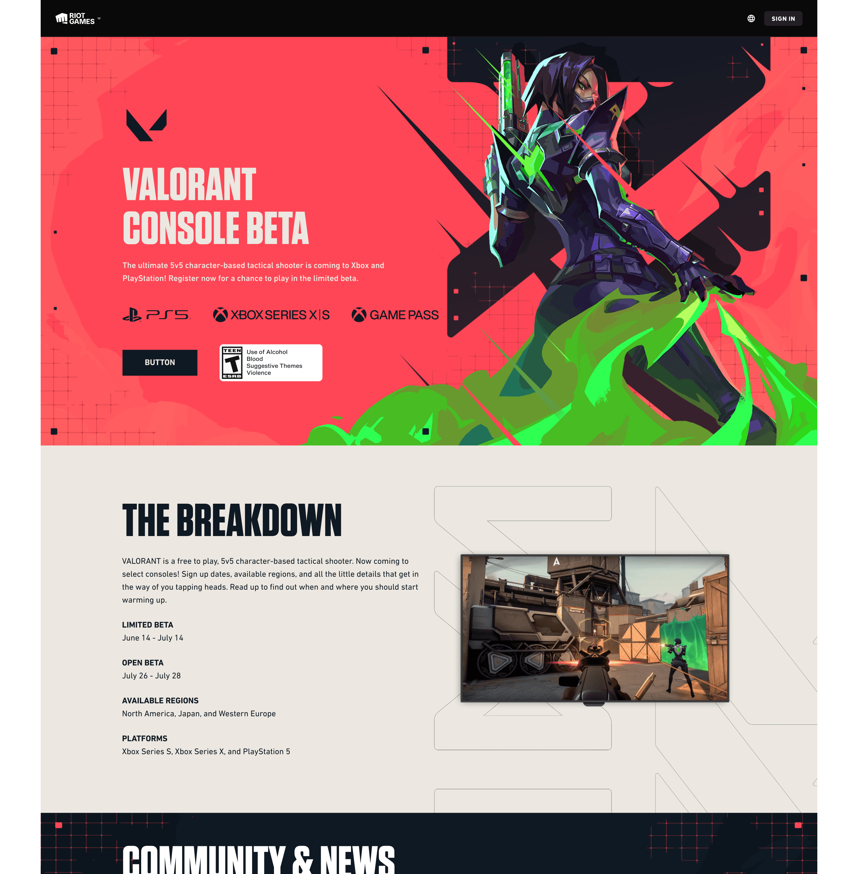 Marketing Page Top