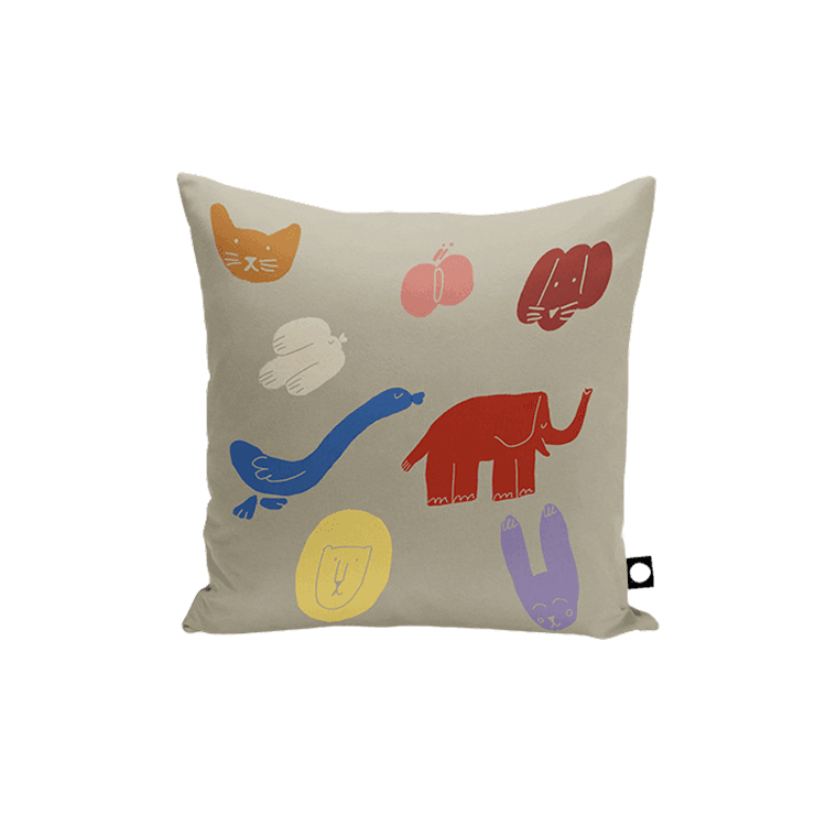 animals 스웨이드 터치 쿠션 커버