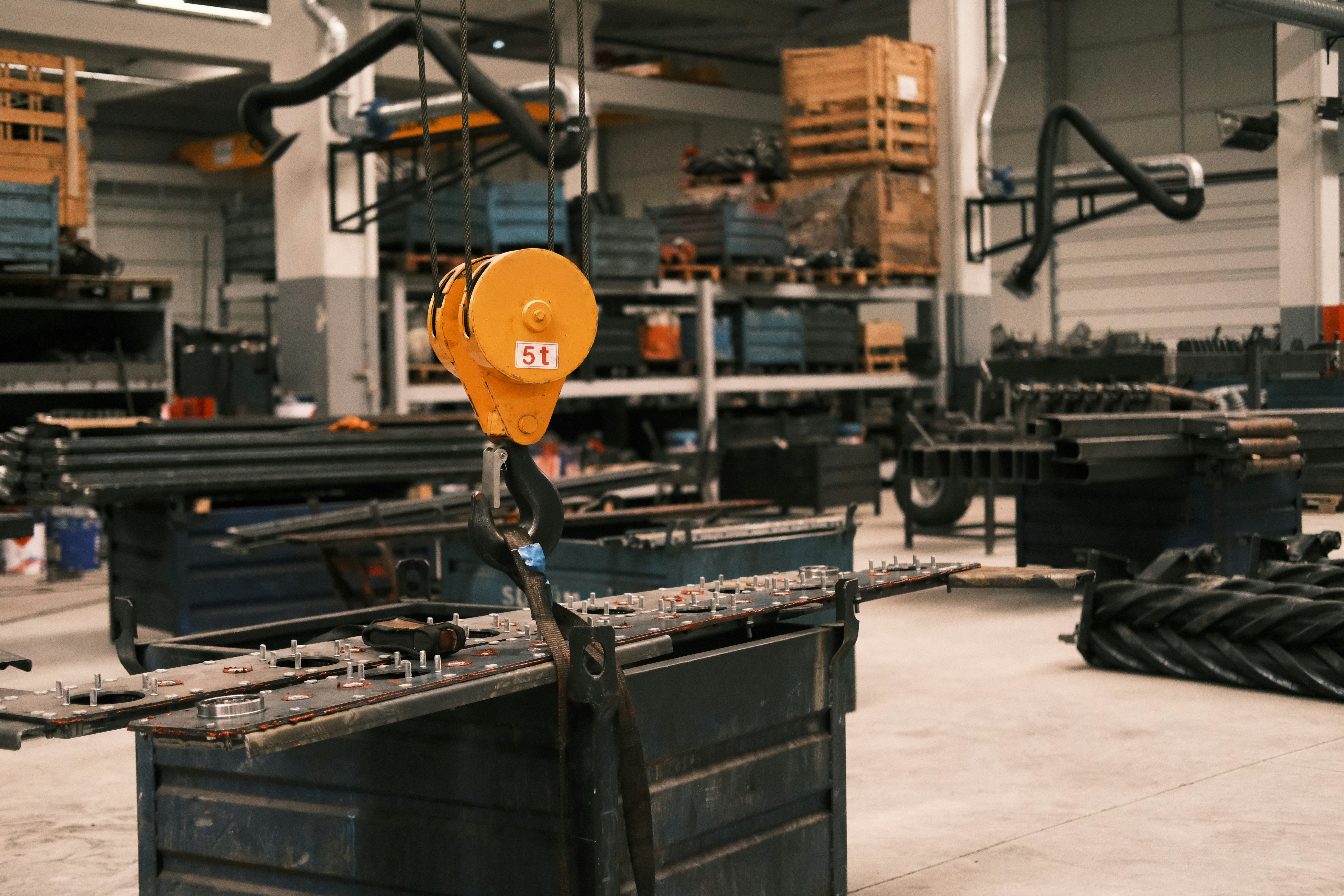 A factory filled with lots of machines and equipment