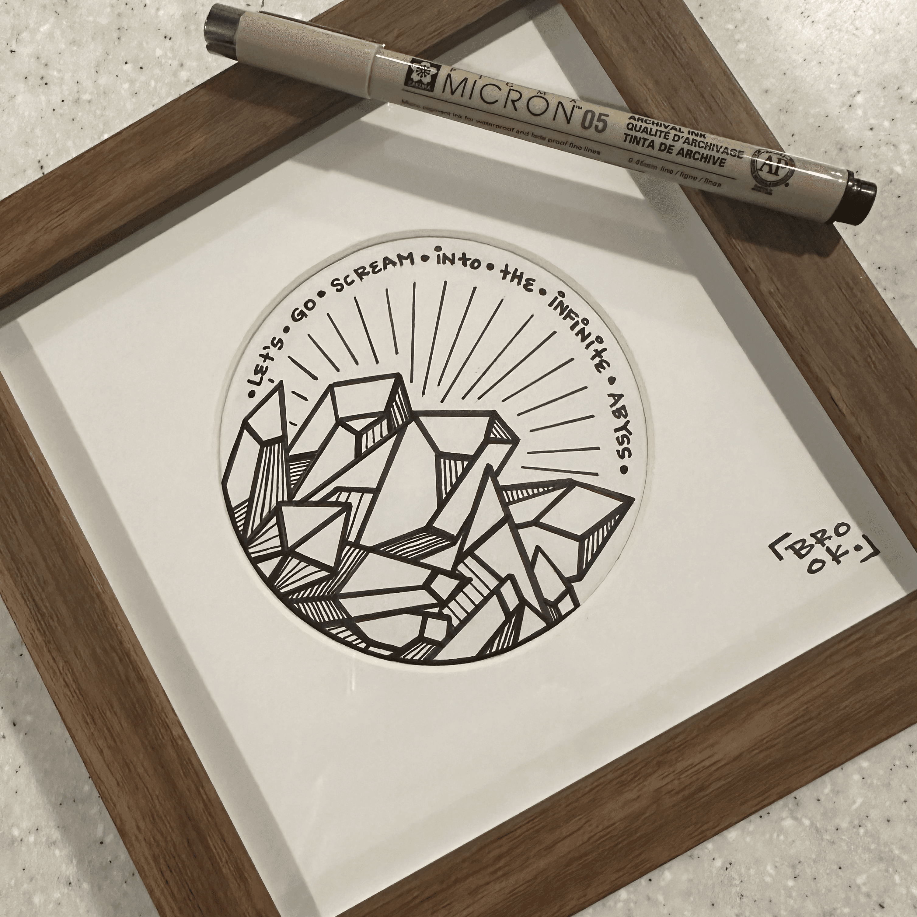 Let's Go Scream Into the Infinite Abyss Illustration