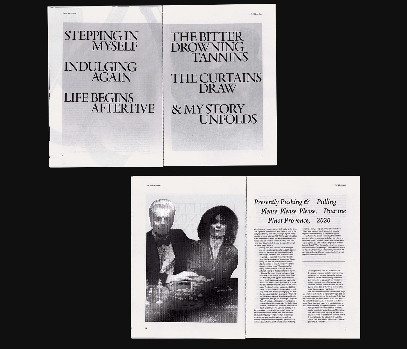 Entry Wine — print detail, paper and finish