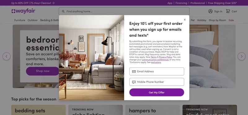 Ecommerce_email_popup