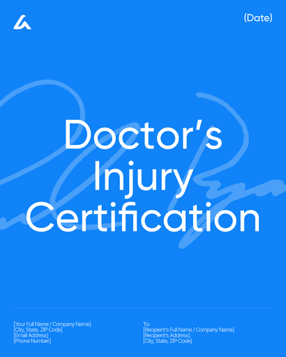 Doctor’s Injury Certification