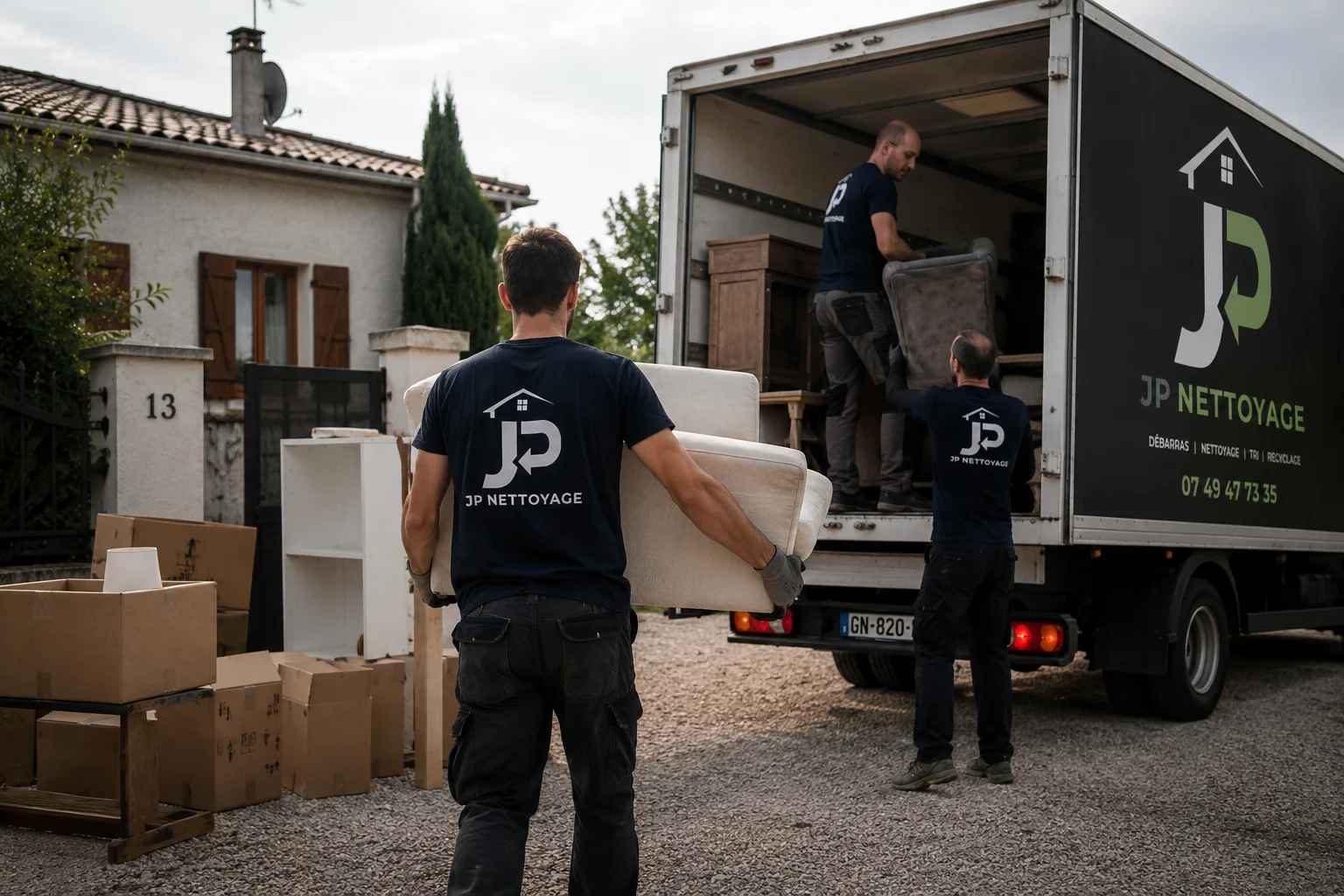 Débarras complet d'une maison réalisé par l'équipe JP Nettoyage à Clermont-Ferrand et dans le Puy-de-Dôme.