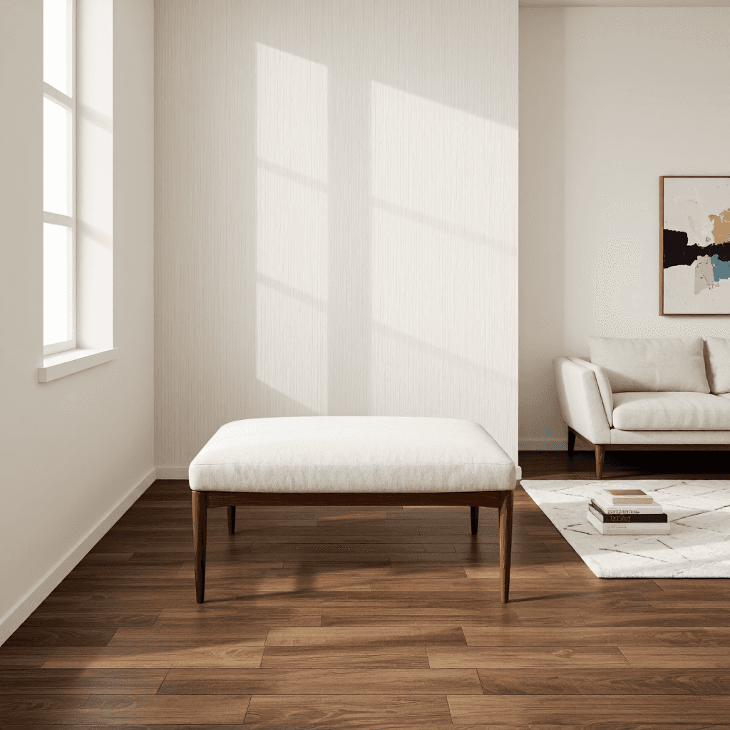 product photography of Modern minimalist-style furniture piece