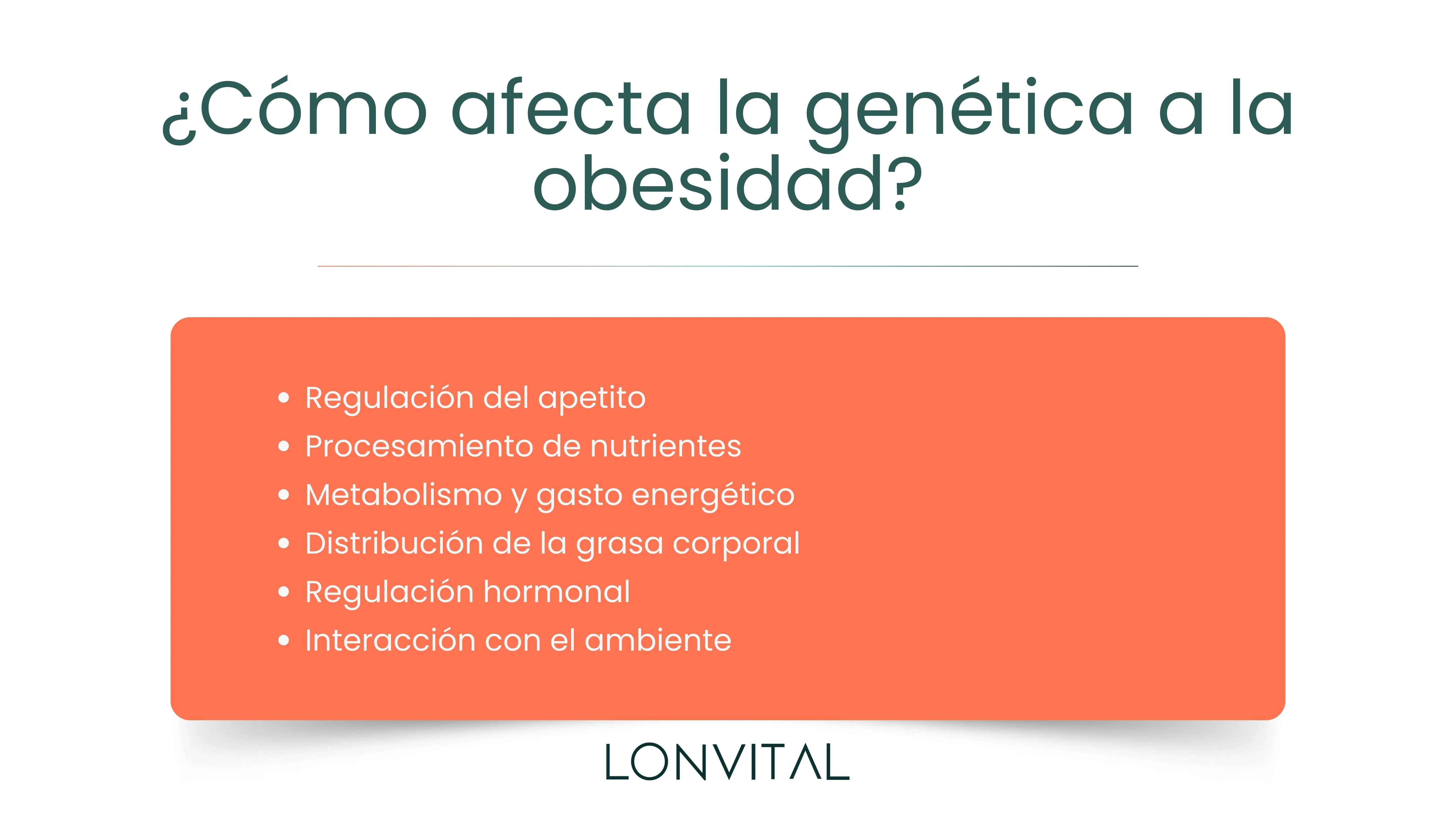 ¿Cómo afecta la genética a la obesidad?