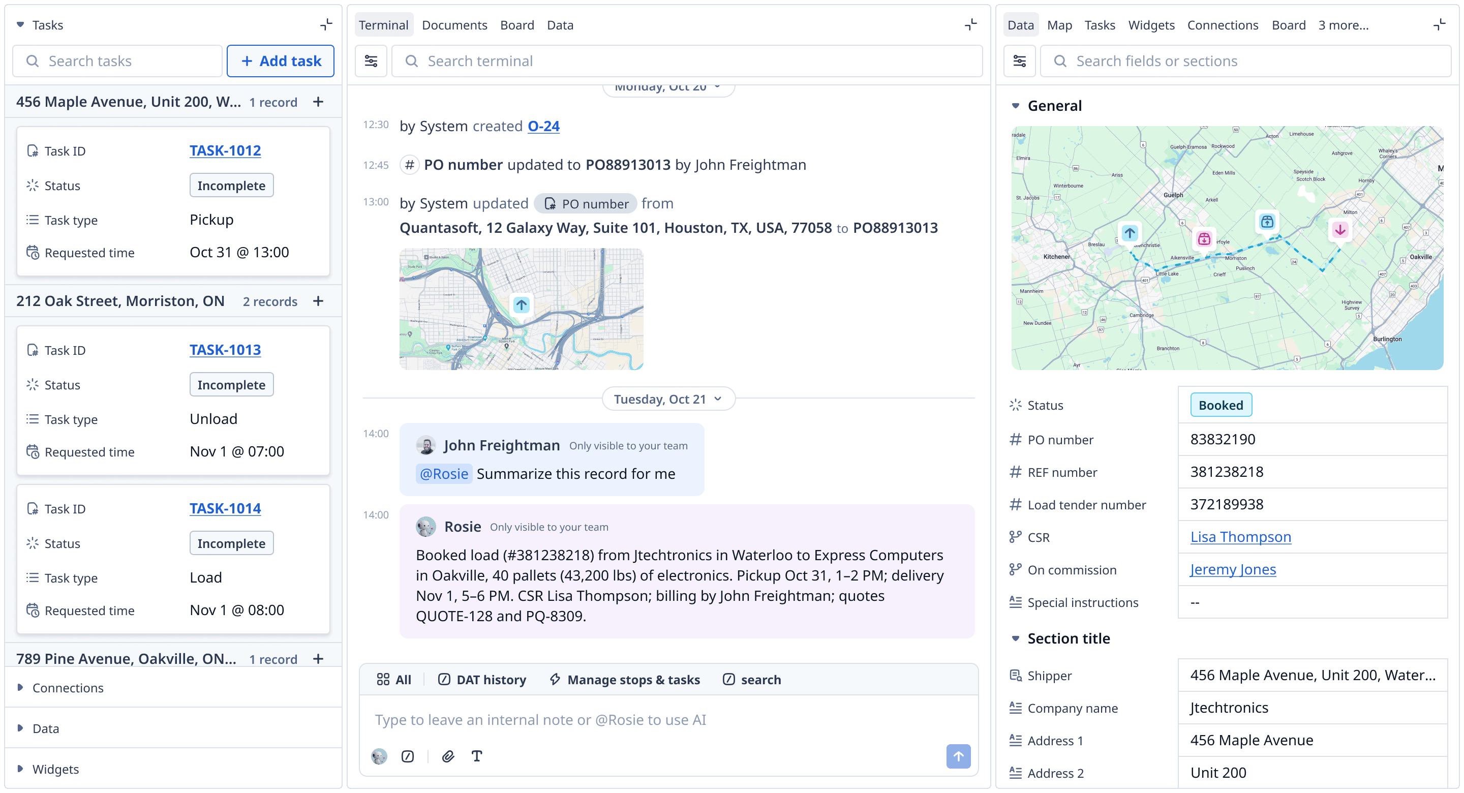 An image of TMS.ai UI