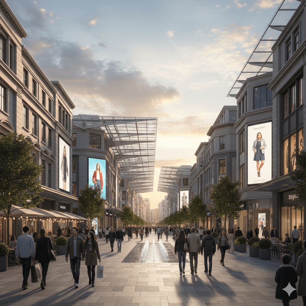  M3M Commercial open-to-sky high street, Sector 58 Gurugram.