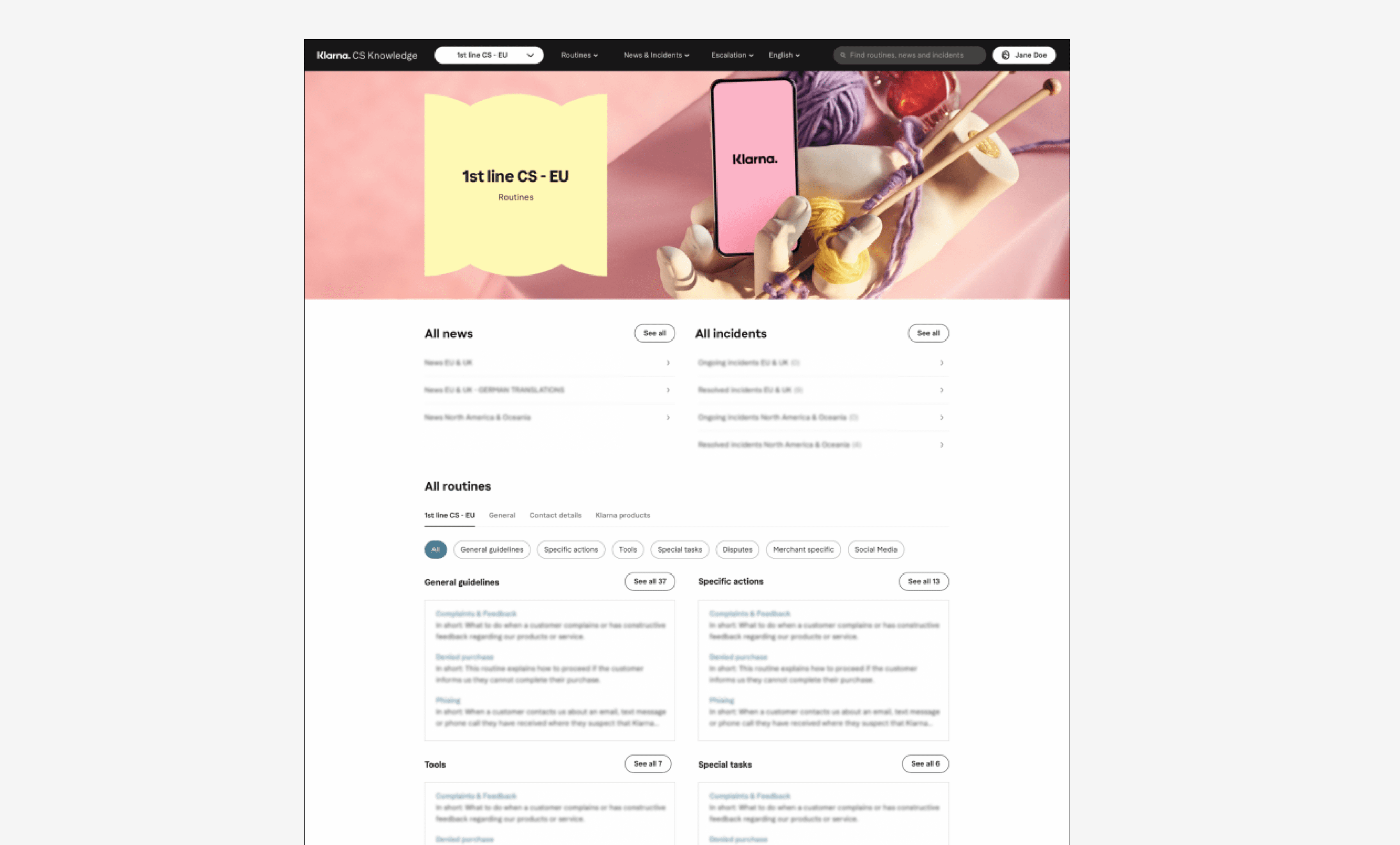 Final design for the knowledge base