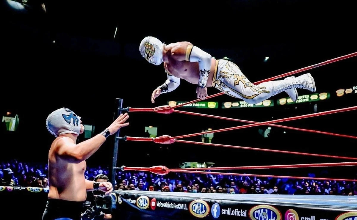 Luchador flying Mistico