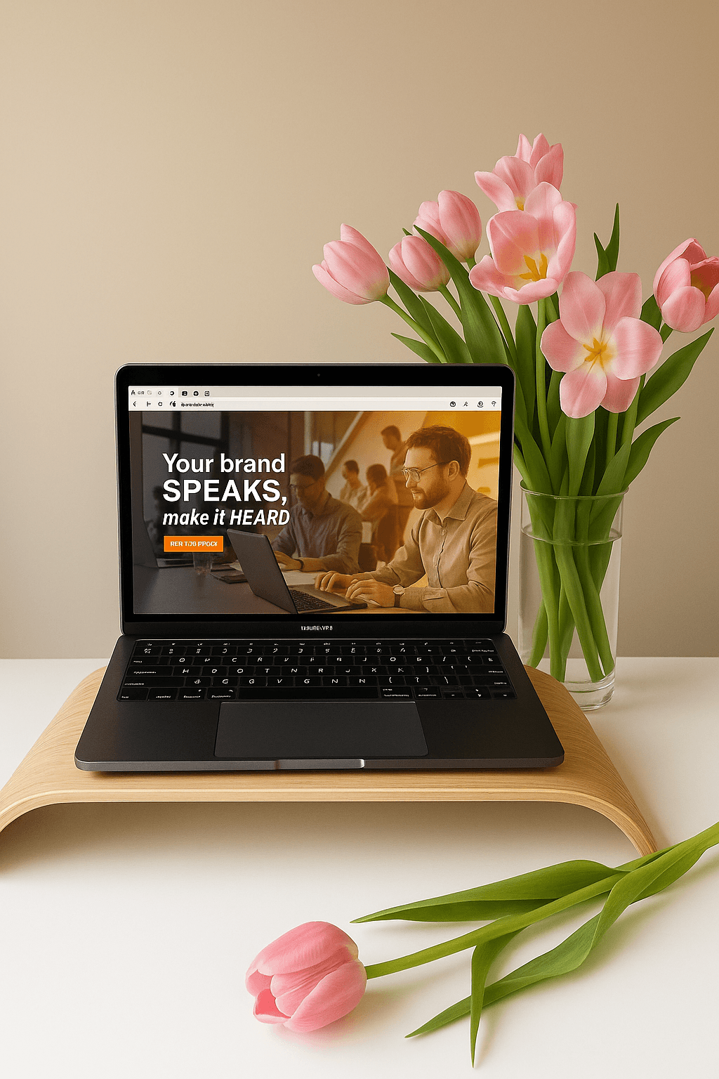 Client presentation for a local entrepreneur — professional web design. Design by Karina