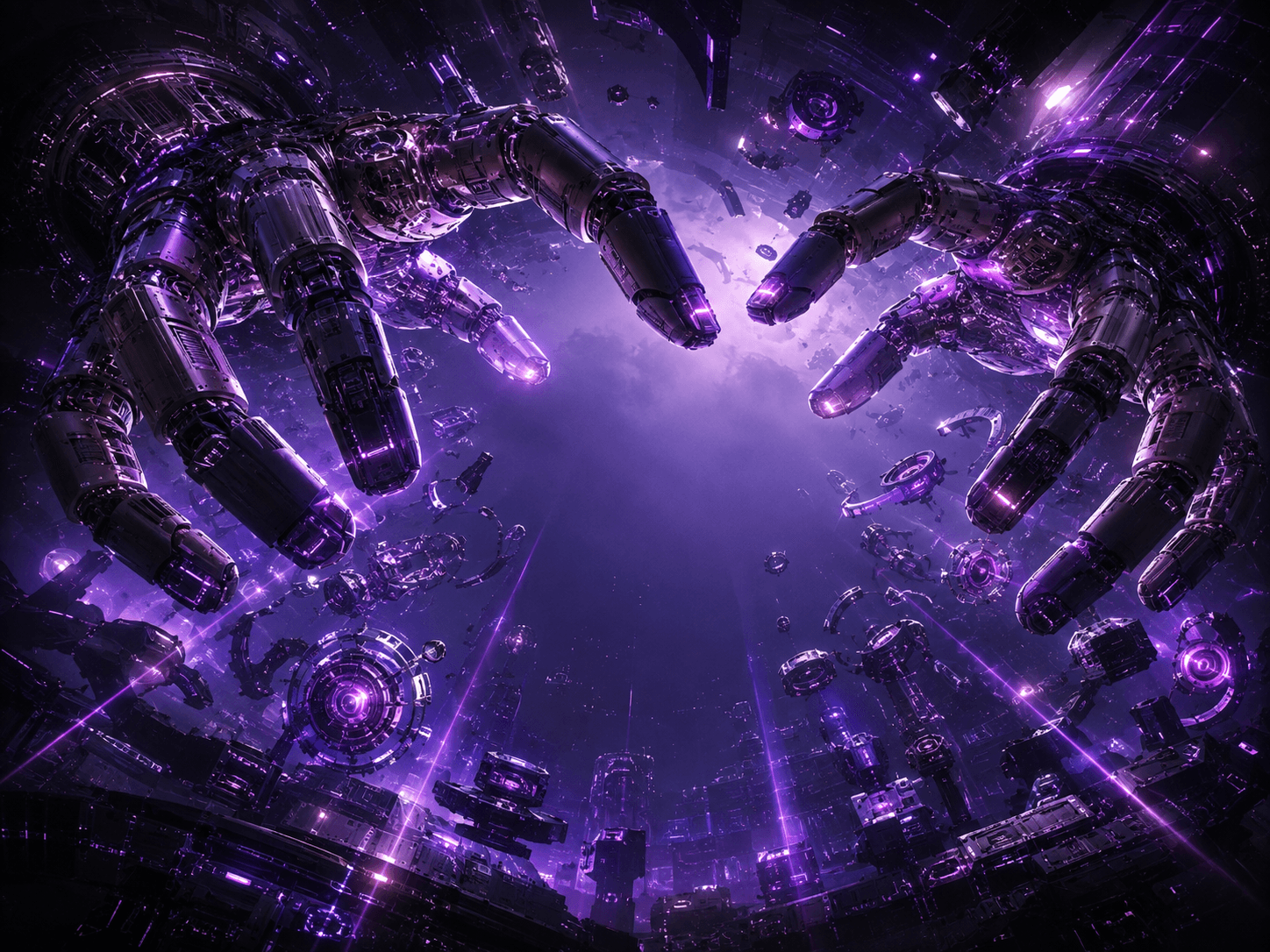 City Pixel background image