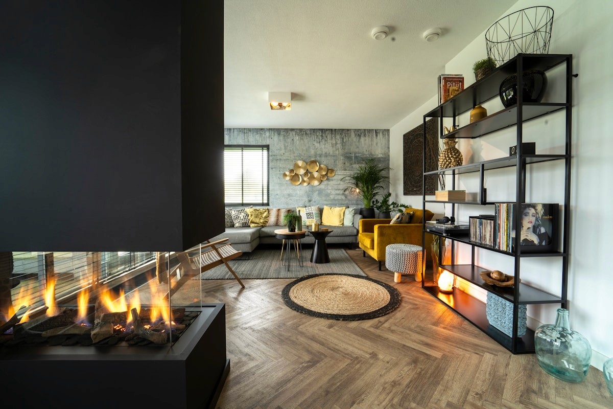 Verzorgd interieur van een vakantiewoning