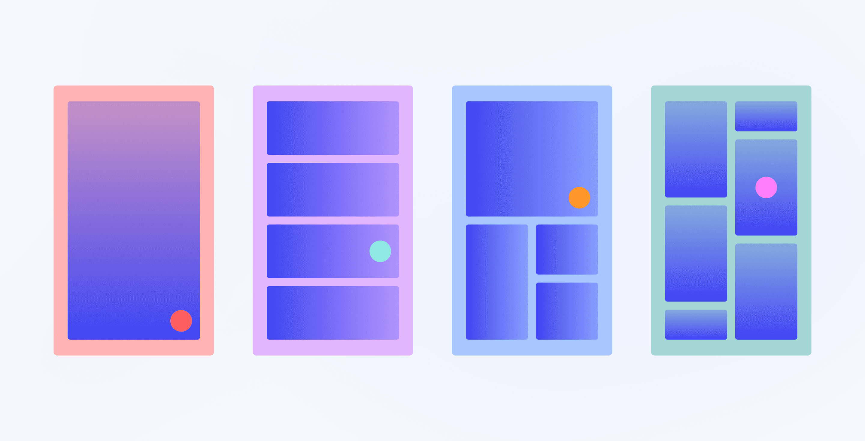 A generative layout mockup