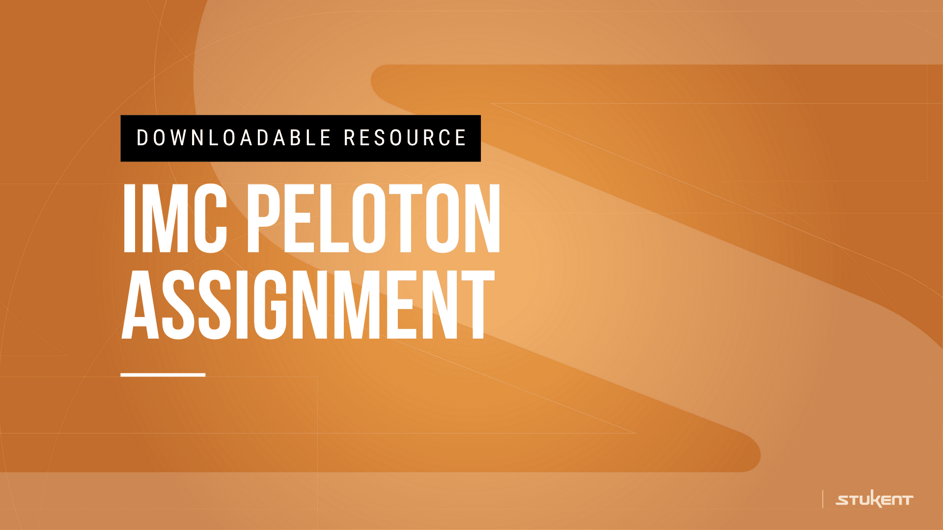 Downloadable assignmnent: IMC PELETON ASSIGNMENT
