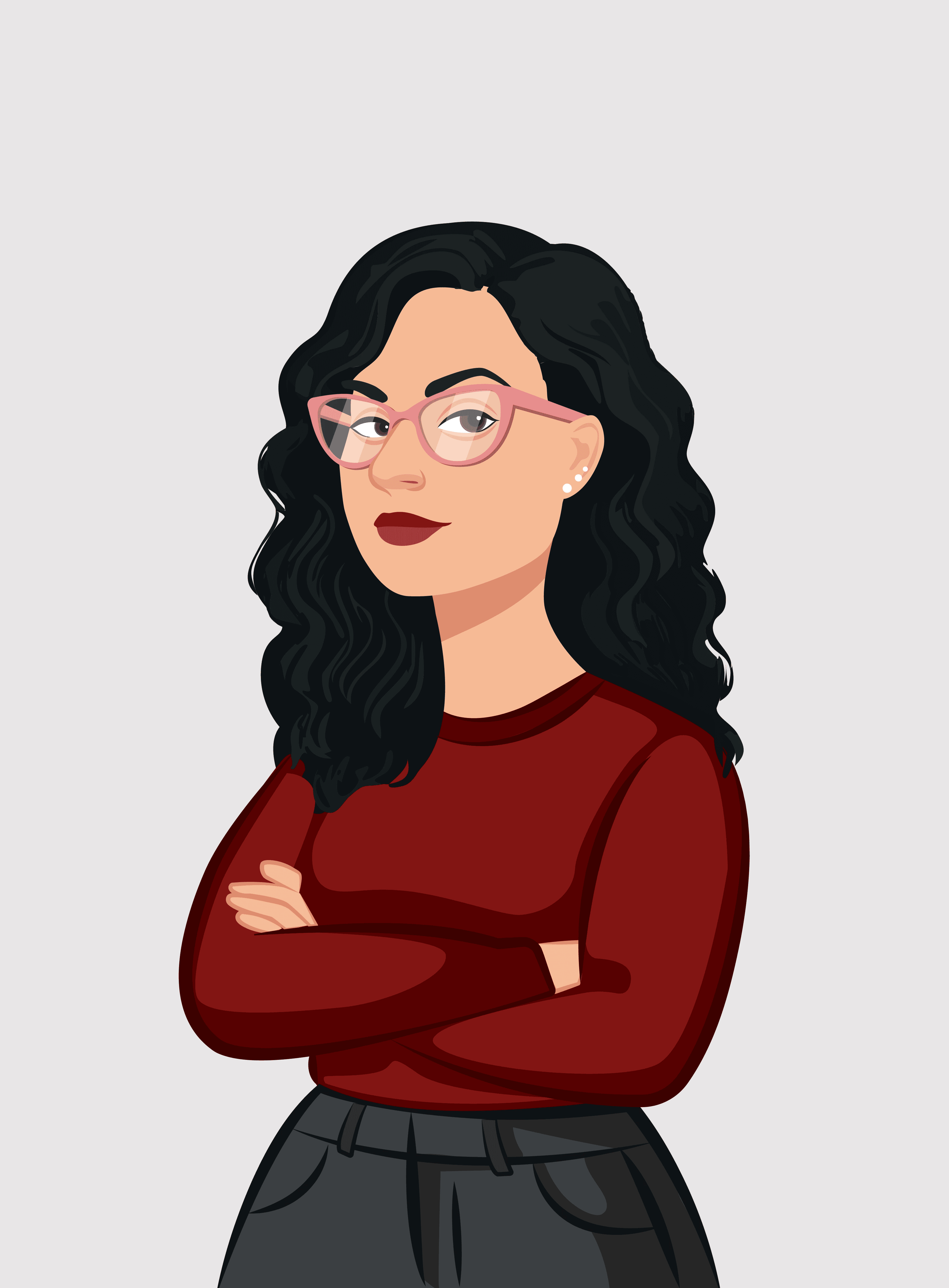 Portrait of portfolio creator – front view