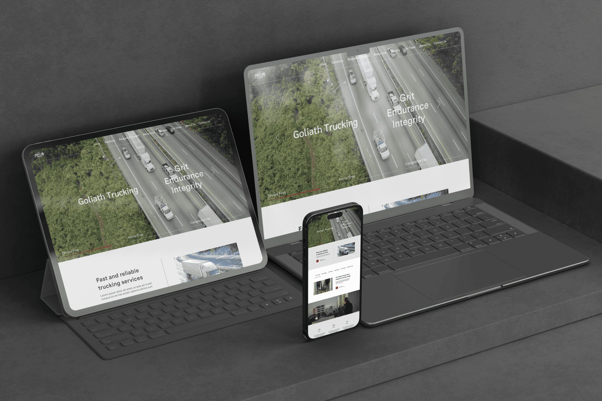 3 mobile screens for a job portanl app