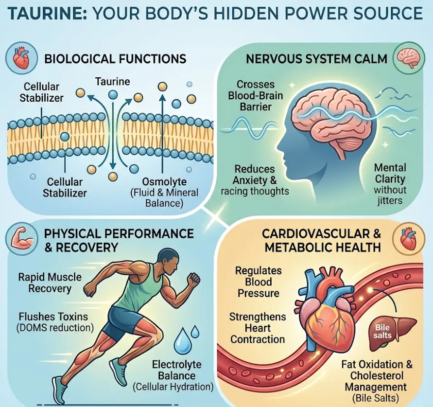 taurine benefits and side effects