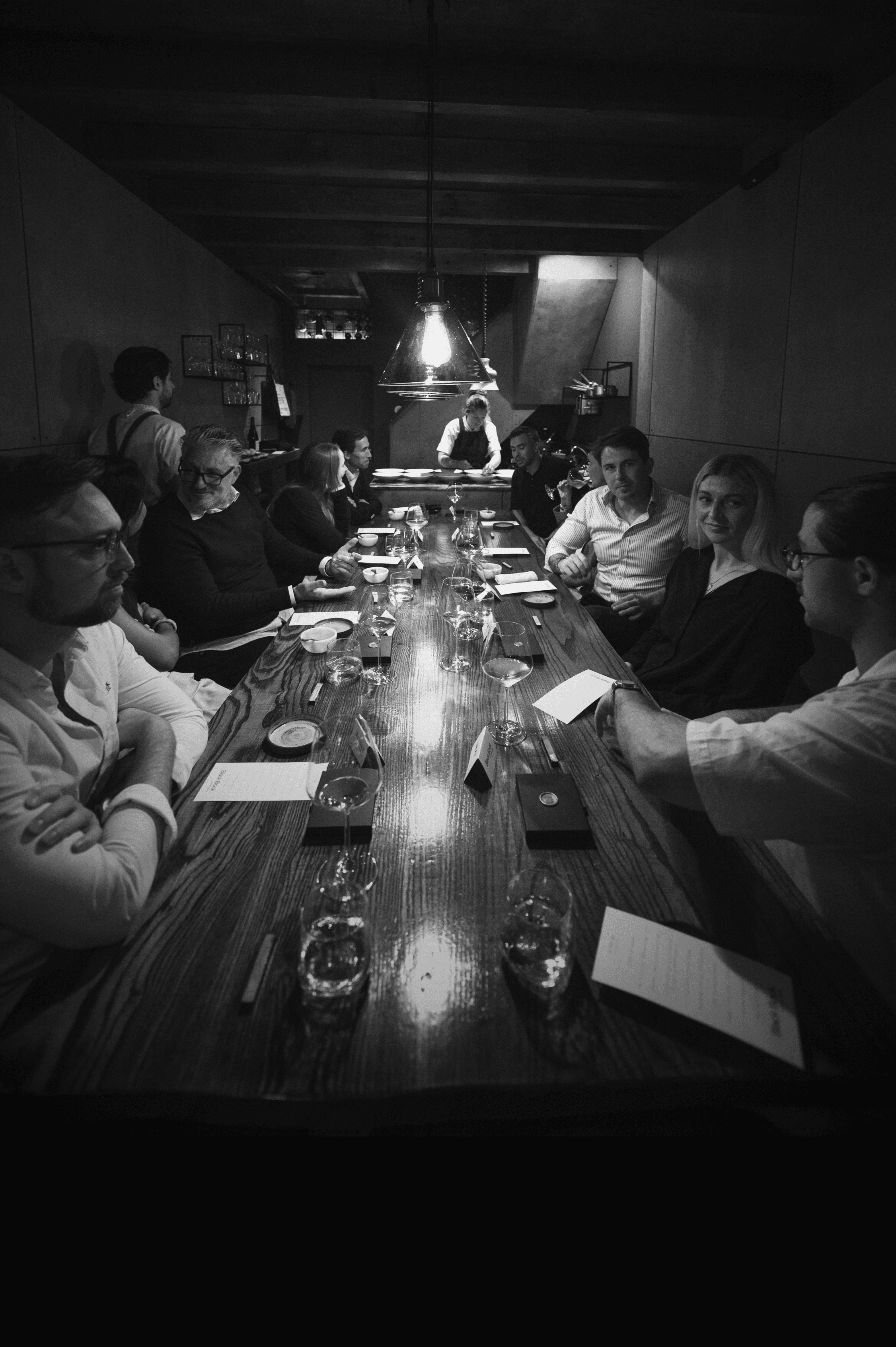 Group of people in a restaurant