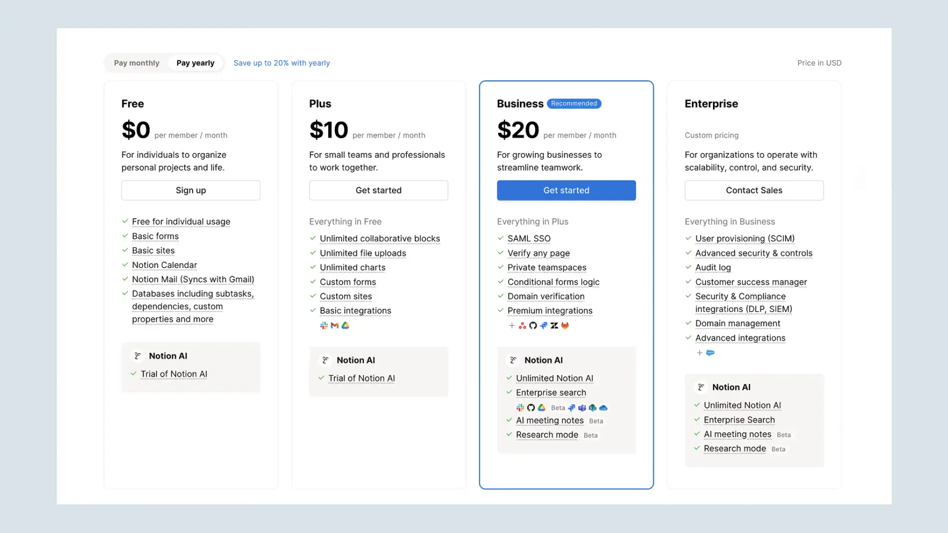 Notion Price
