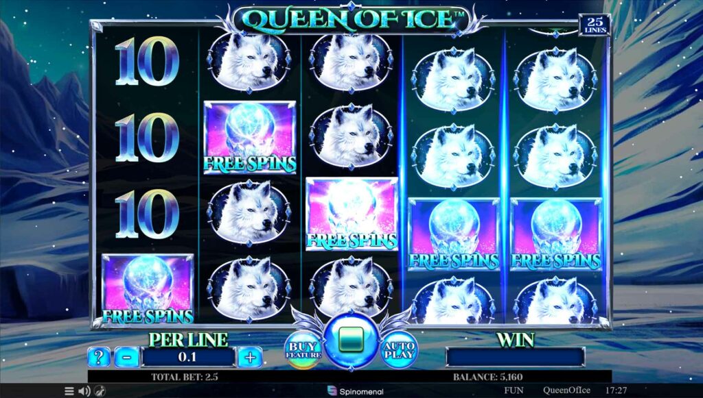 Queen Of Ice - Free Spins officiel Spinomenal