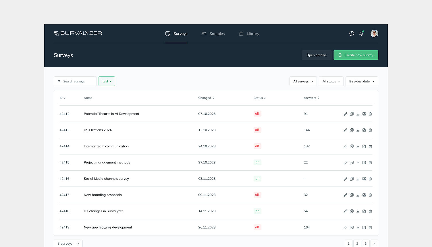 Survalyzer: insight you can count on