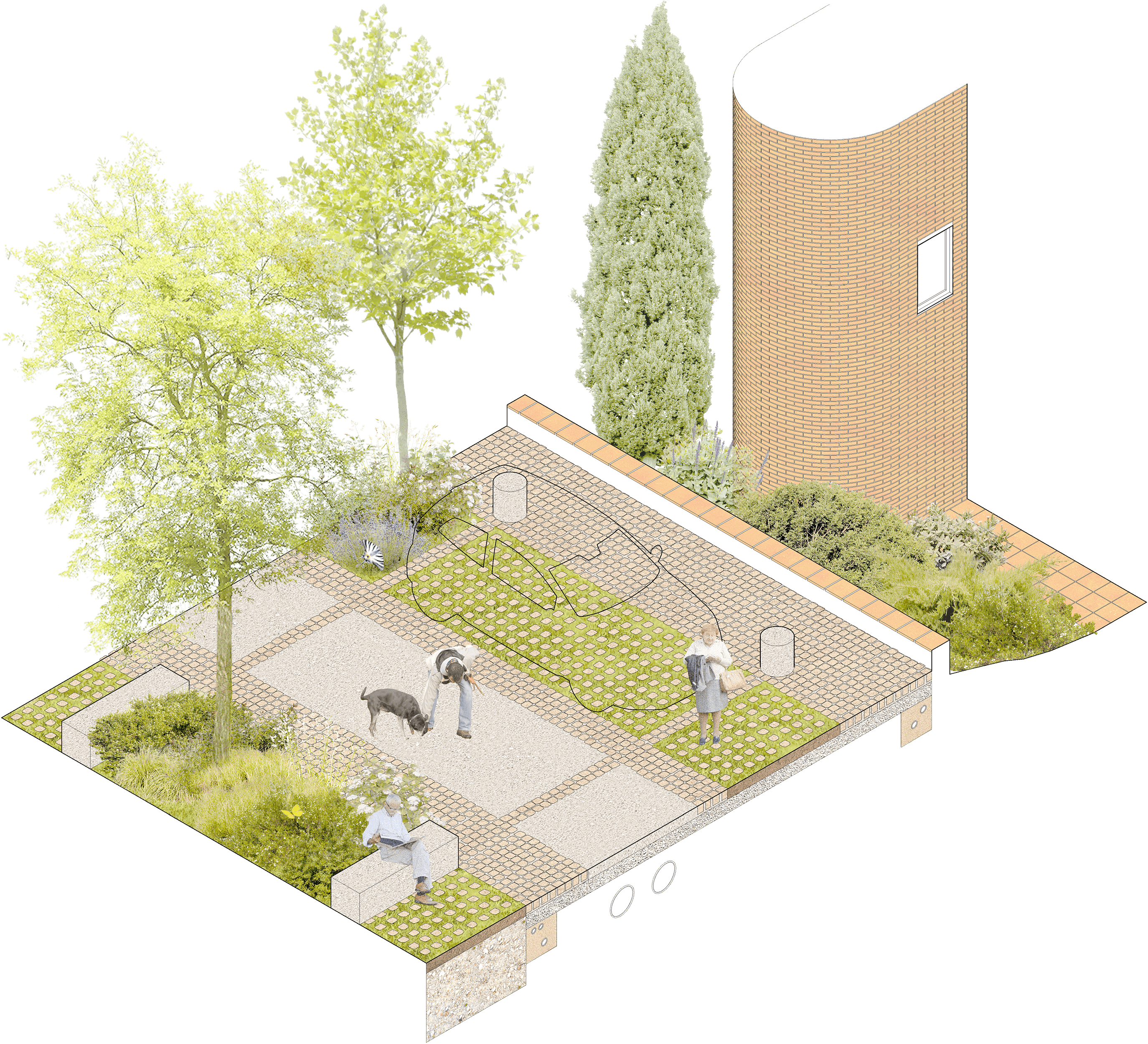 Concurso reurbanización del barri del Rost en Alella