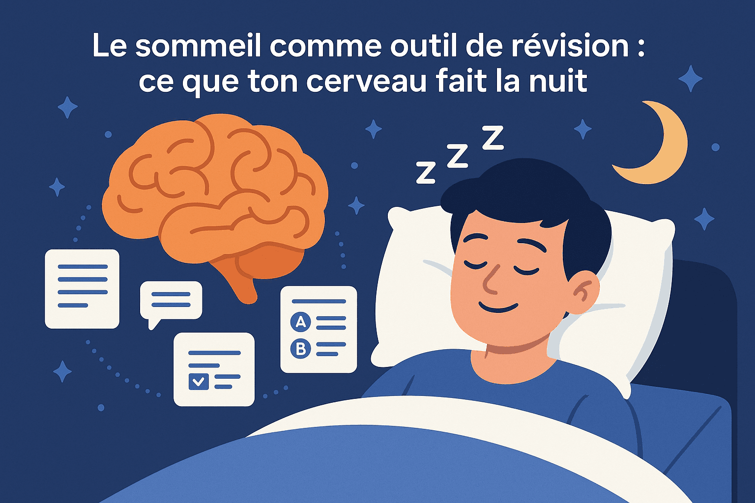 Le sommeil comme outil de révision : ce que ton cerveau fait la nuit.