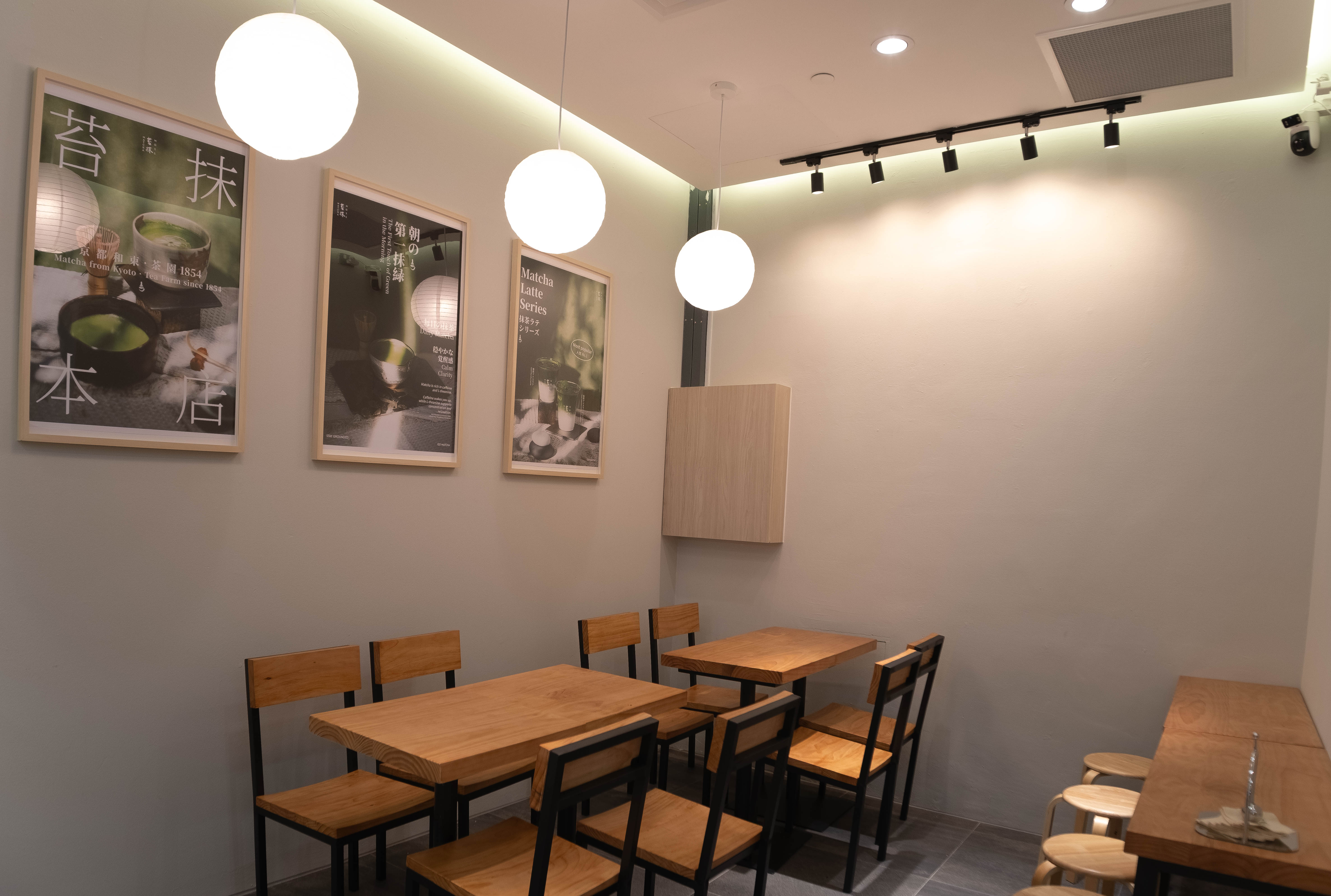 Minimalist Kyoto inspired cafe renovation Singapore Moss Matcha