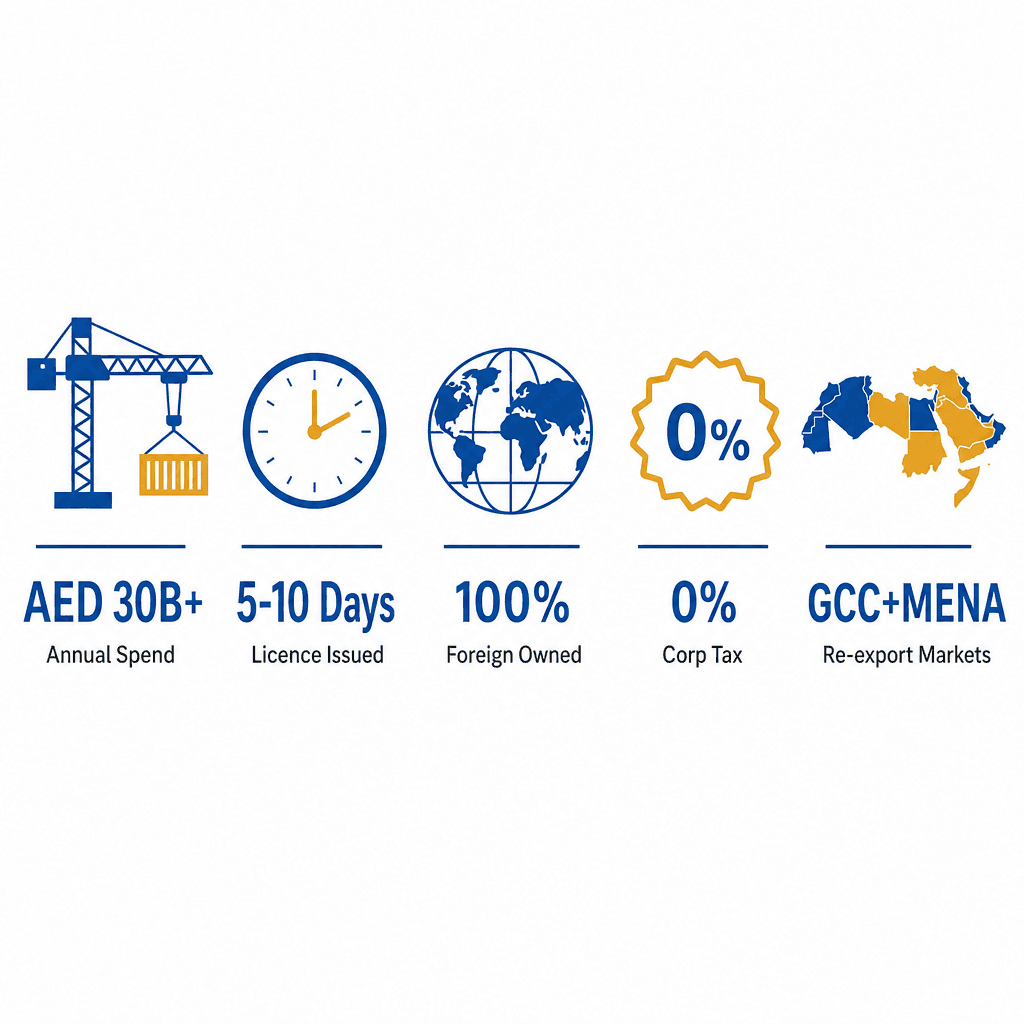 Infographic: How to Get a Construction Equipment & Machinery Trading License in Dubai