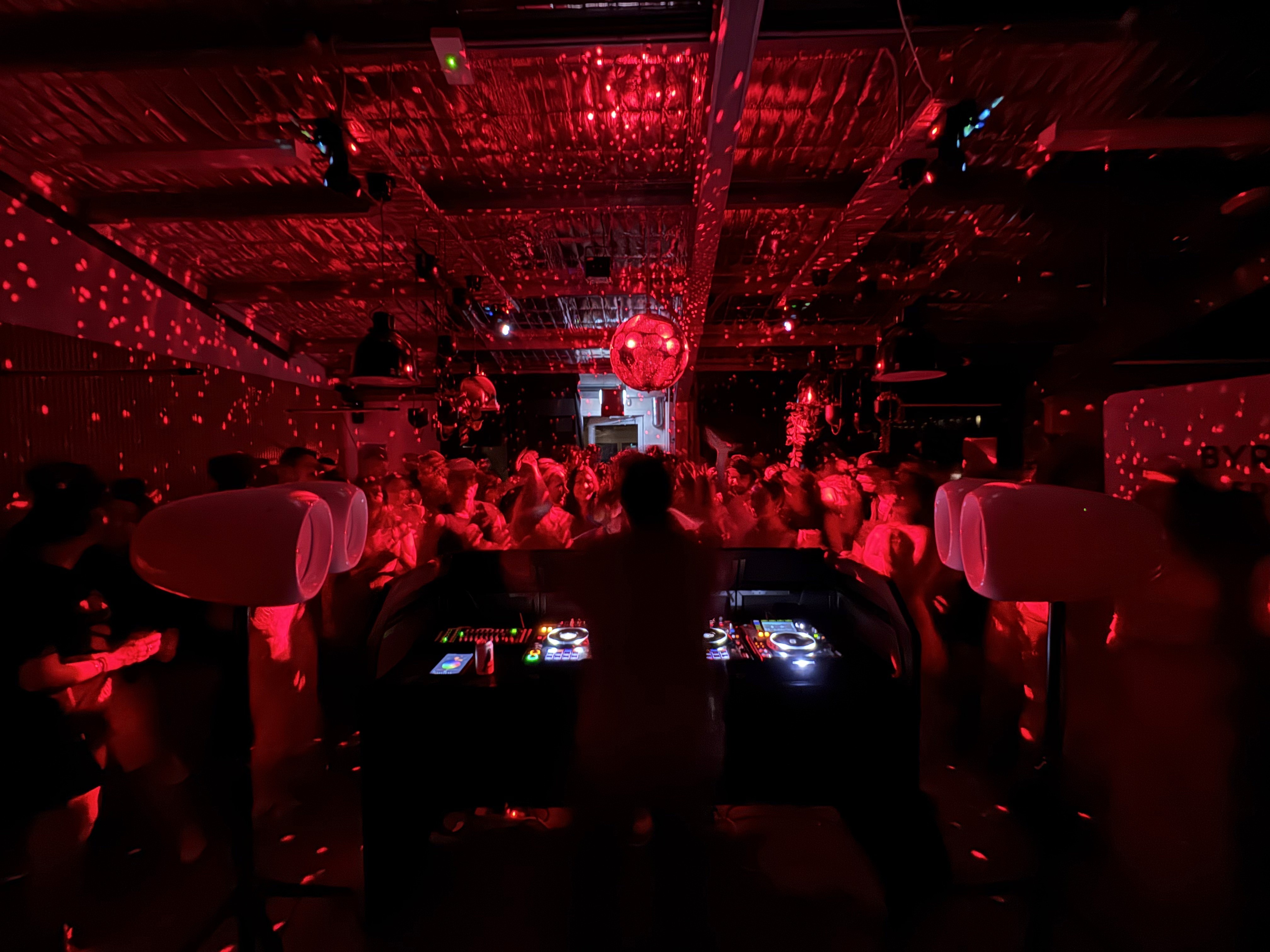 round white and brown dining set with ball pendant lamps photography