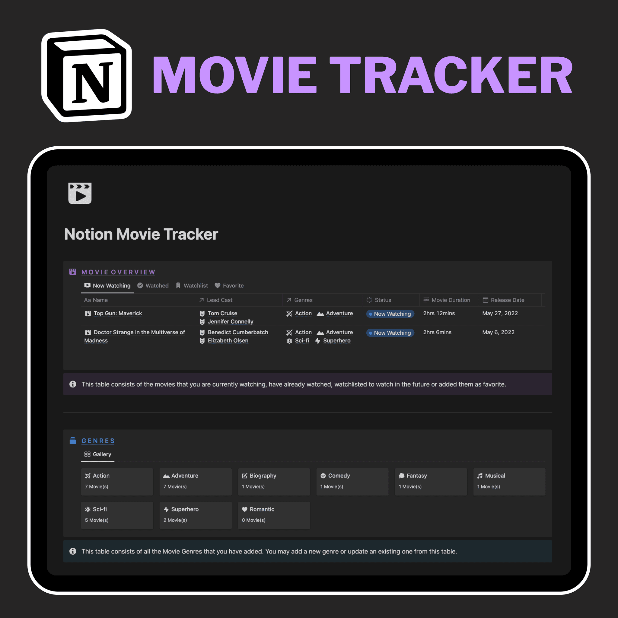 Notion Movie Tracker