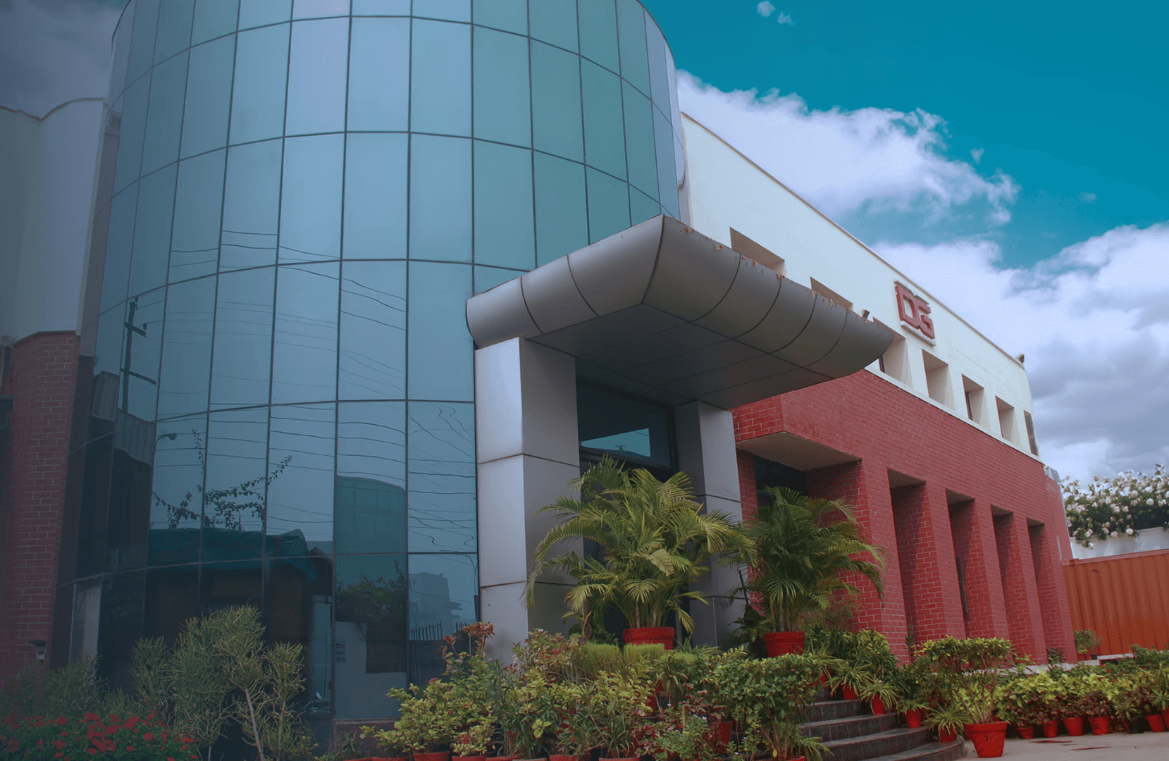 woman holding a phone and man looking at the phone. both are smiling