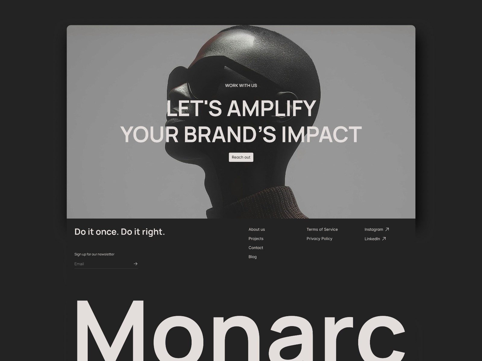 Monarc — 创意机构官网设计灵感
