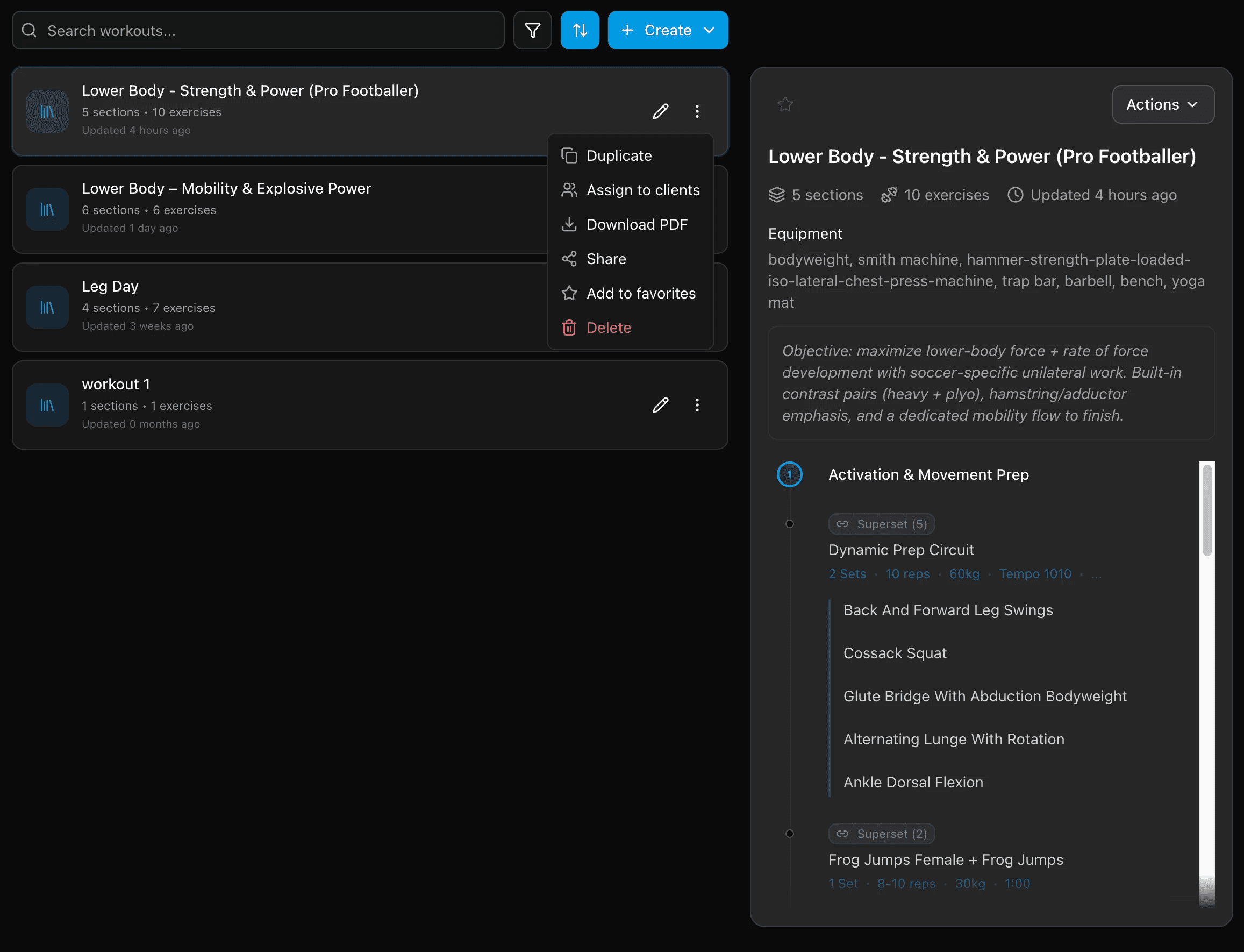 workout sharing feature preview
