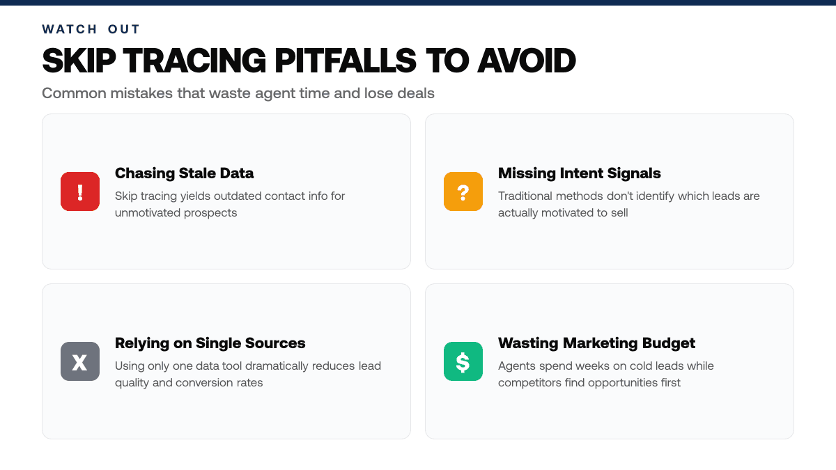 Skip Tracing Alternatives Real Estate Agents — warning-callouts
